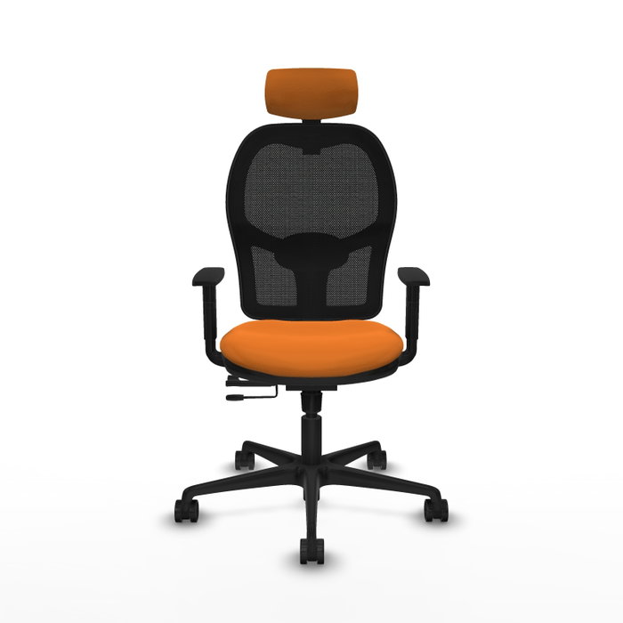 PIQUERAS Y CRESPO Silla de oficina Jorquera Naranja y Negro