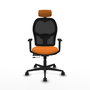 PIQUERAS Y CRESPO Silla de oficina Jorquera Naranja y Negro