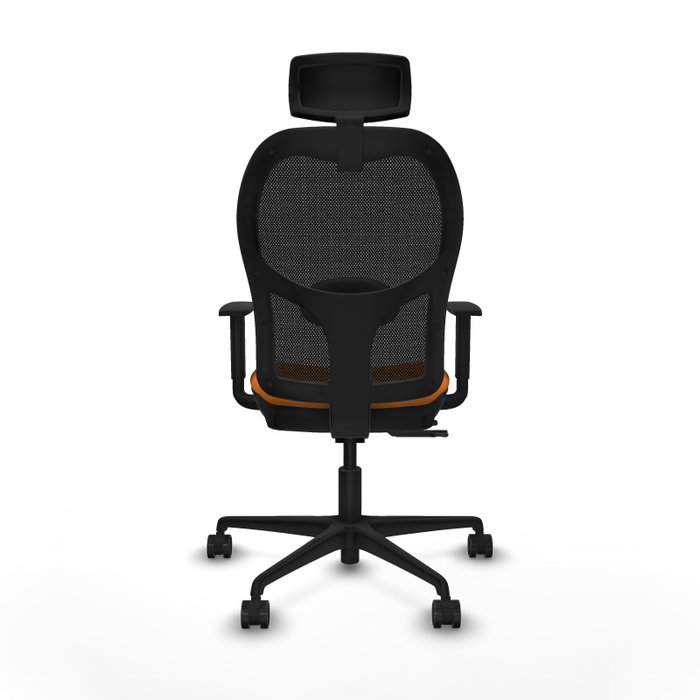 PIQUERAS Y CRESPO Silla de oficina Jorquera Naranja y Negro