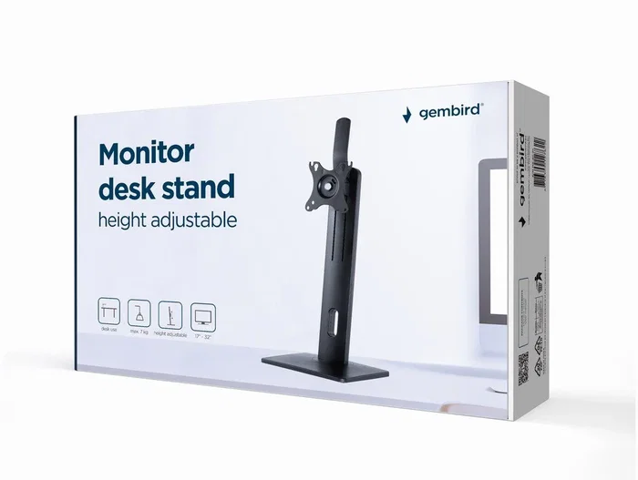 Gembird MS-D1-01 Soporte para Monitor de Escritorio Ajustable Negro Gembird MS-D1-01 Soporte para Monitor de Escritorio Ajustable Negro