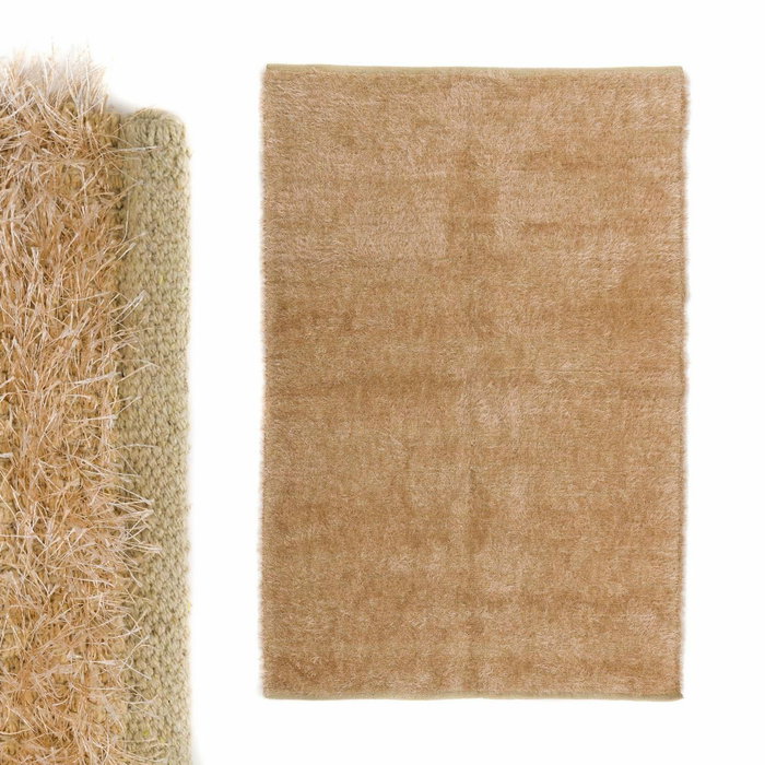 Alfombra SHAGGY Beige 120 x 180 x 2 cm Alfombra SHAGGY Beige 120 x 180 x 2 cm