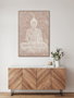 DKD Home Decor Cuadro Buda Marrón en Poliéster y Pino 80x120 cm