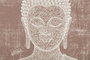 DKD Home Decor Cuadro Buda Marrón en Poliéster y Pino 80x120 cm
