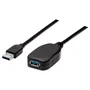 Manhattan Cable de Extensión Activo USB 3.2 Gen 1 (5 Gbps) USB A Macho a USB A Hembra, 5 Metros, Negro - 150712