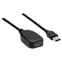 Manhattan Cable de Extensión Activo USB 3.2 Gen 1 (5 Gbps) USB A Macho a USB A Hembra, 5 Metros, Negro - 150712