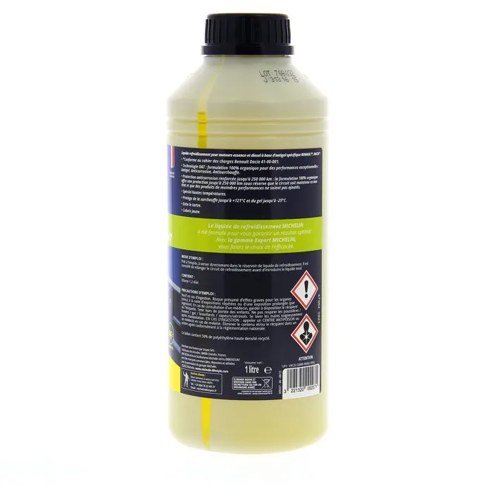 Michelin AAAALY87431 Refrigerante Amarillo para Renault Dacia 1 L Michelin AAAALY87431 Refrigerante Amarillo para Renault Dacia 1 L