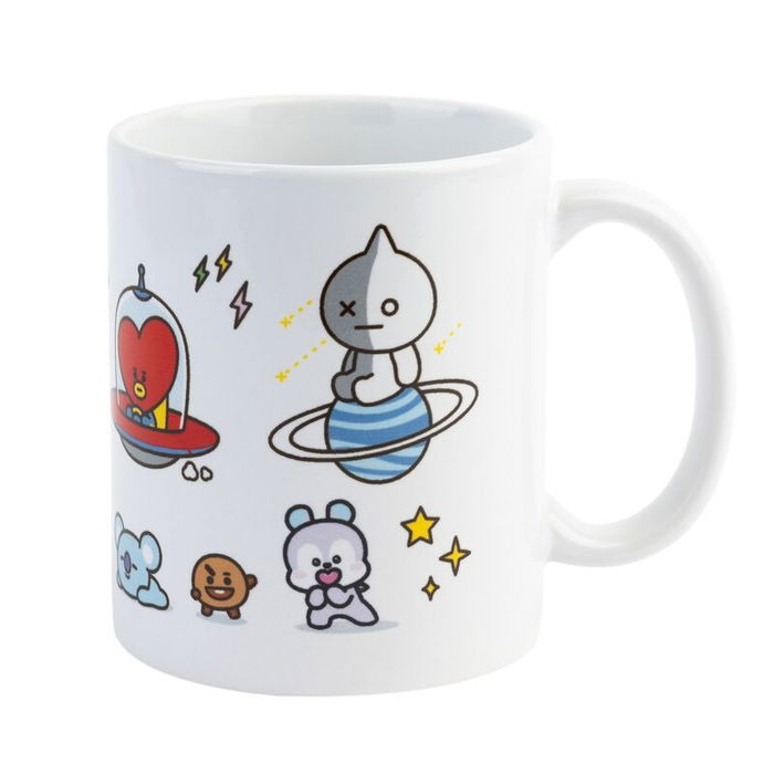 ERIK Taza Universtar BT21 330ml Cerámica Apta Microondas y Lavavajillas