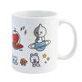 ERIK Taza Universtar BT21 330ml Cerámica Apta Microondas y Lavavajillas