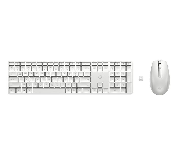 HP 650 Wireless Keyboard and Mouse Combo - Norway Layout Blanco HP 650 Wireless Keyboard and Mouse Combo - Norway Layout Blanco