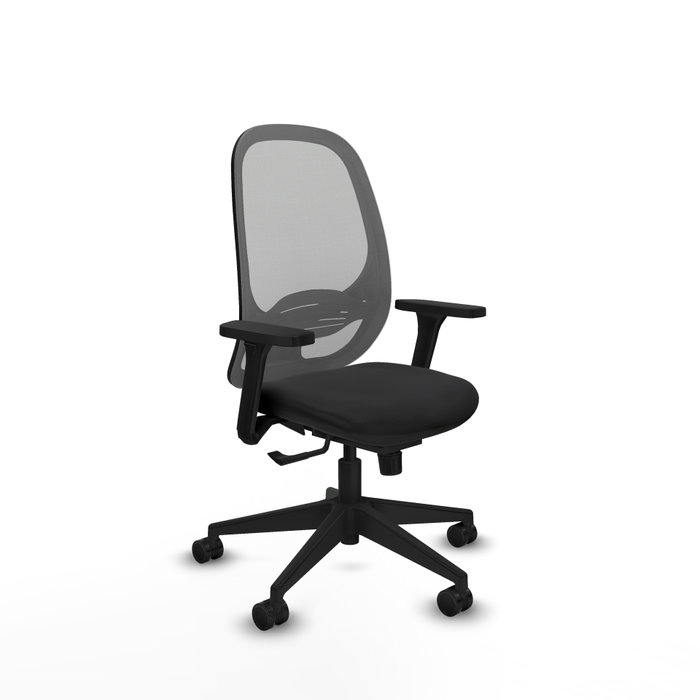 PIQUERAS Y CRESPO Silla de oficina Cilanco con mecanismo Sincro, Brazos 3D y Malla Gris PIQUERAS Y CRESPO Silla de oficina Cilanco con mecanismo Sincro, Brazos 3D y Malla Gris