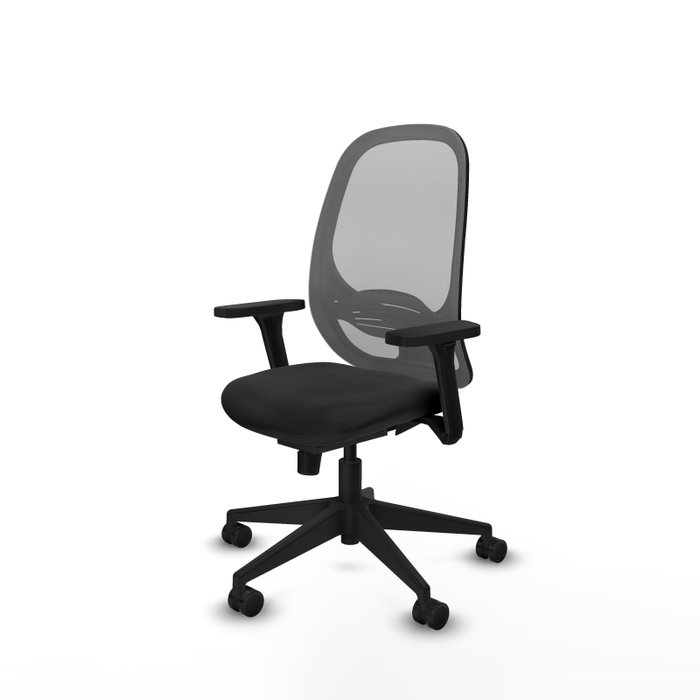 PIQUERAS Y CRESPO Silla de oficina Cilanco con mecanismo Sincro, Brazos 3D y Malla Gris PIQUERAS Y CRESPO Silla de oficina Cilanco con mecanismo Sincro, Brazos 3D y Malla Gris