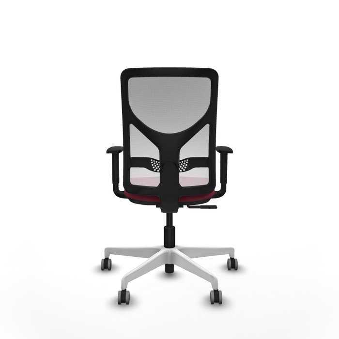 PIQUERAS Y CRESPO Silla de oficina Motilla con mecanismo Sincro Granate y Blanco PIQUERAS Y CRESPO Silla de oficina Motilla con mecanismo Sincro Granate y Blanco