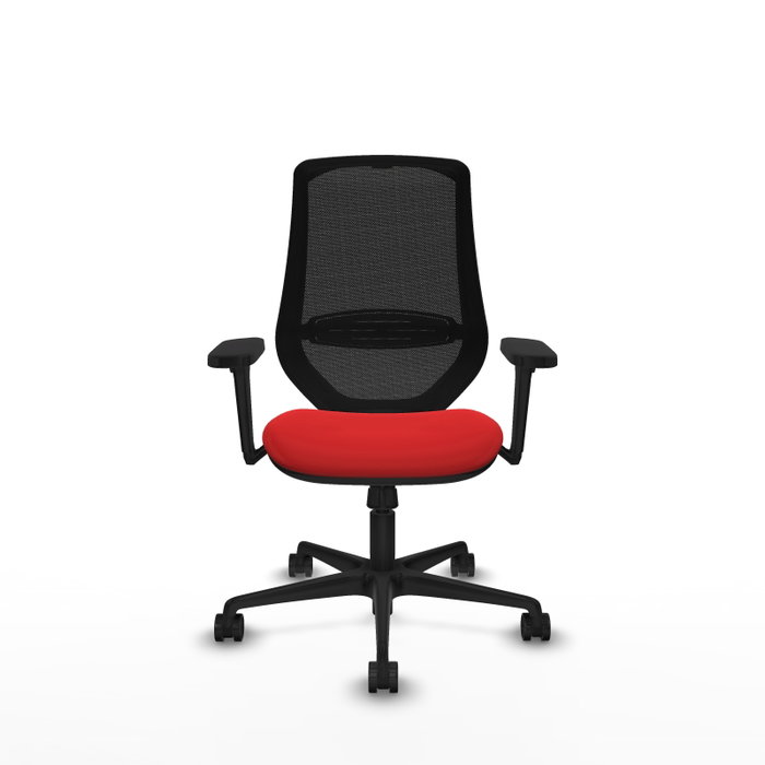 PIQUERAS Y CRESPO Silla de oficina Mardos con Mecanismo Sincro Rojo y Negro PIQUERAS Y CRESPO Silla de oficina Mardos con Mecanismo Sincro Rojo y Negro