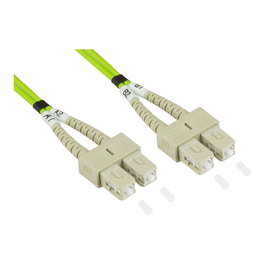 GoodConnections Cable de parcheo OM5 MM 50/125 SC/SC 15m