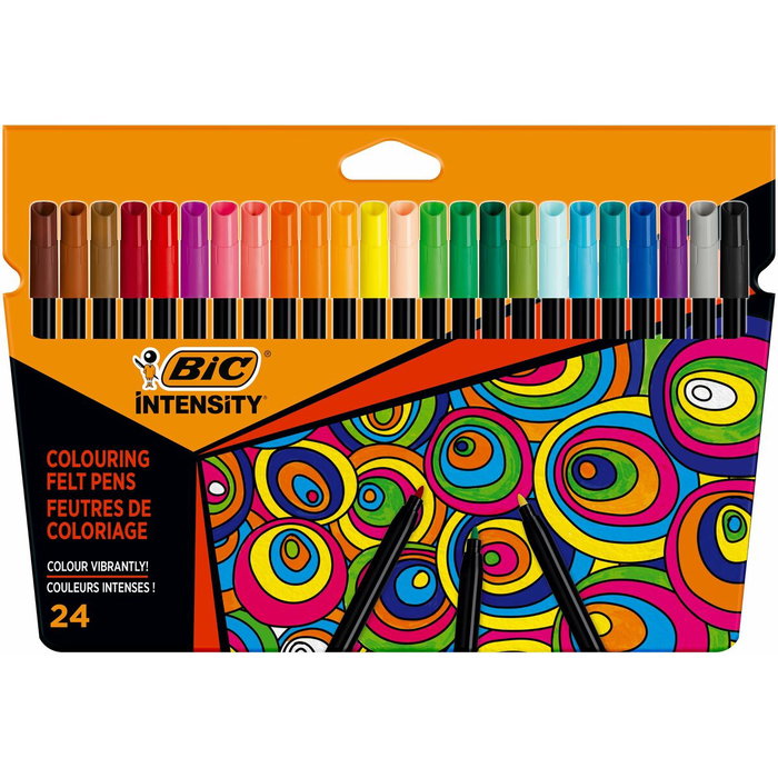 BIC Rotuladores Color Up Intensity de 24 colores