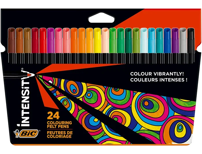 BIC Rotuladores Color Up Intensity de 24 colores