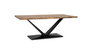 Mesa de Comedor GINER Y COLOMER Acacia y Metal Natural/Negro 200x100 cm