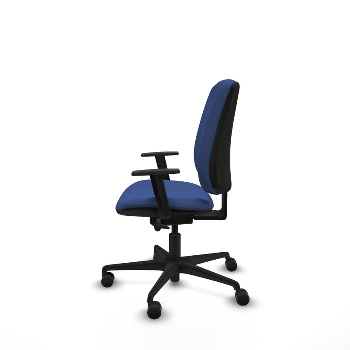 PIQUERAS Y CRESPO Silla Alares Azul Marino con Mecanismo Sincro/Traslack y Brazos 1D