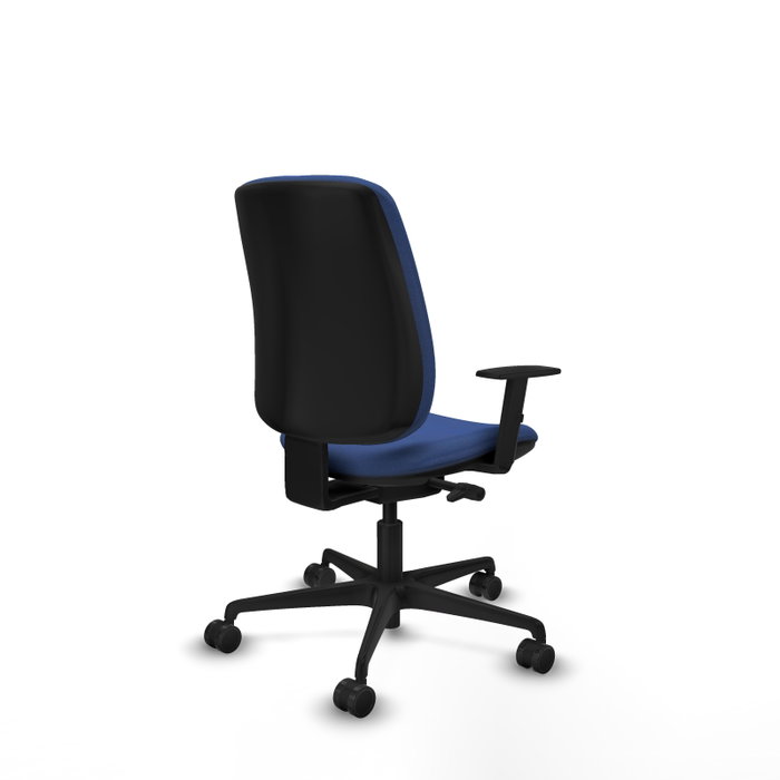 PIQUERAS Y CRESPO Silla Alares Azul Marino con Mecanismo Sincro/Traslack y Brazos 1D