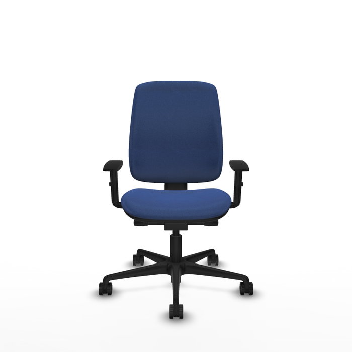 PIQUERAS Y CRESPO Silla Alares Azul Marino con Mecanismo Sincro/Traslack y Brazos 1D
