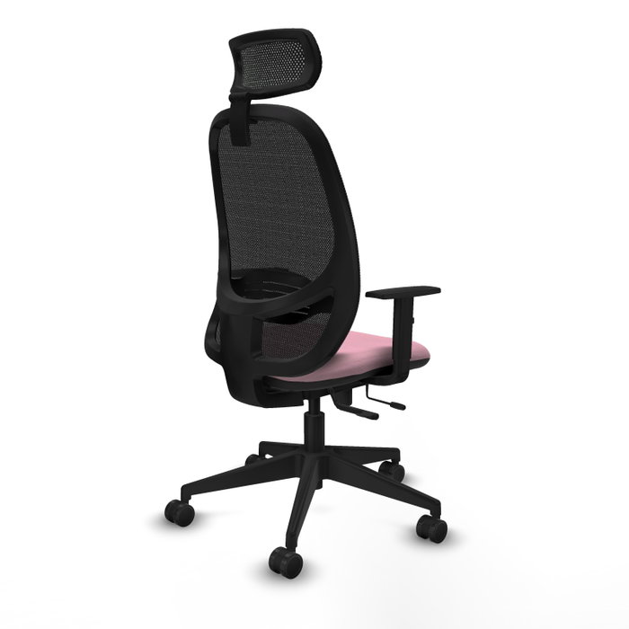 PIQUERAS Y CRESPO Silla de oficina Cilanco Rosa y Negro PIQUERAS Y CRESPO Silla de oficina Cilanco Rosa y Negro