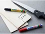 Artline Rotulador Permanente EK-90 Verde Punta Biselada 5 mm para Papel, Metal y Cristal