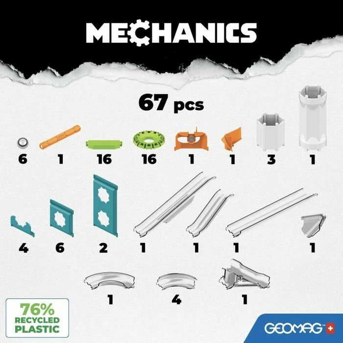 Geomag Gravity Mecánica Geomágica 67 piezas