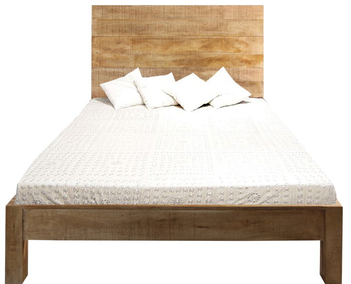 DKD Home Decor Cama Alpino sankalp Natural 212 x 137 x 165 cm, Para colchón 160x200, Desmontable DKD Home Decor Cama Alpino sankalp Natural 212 x 137 x 165 cm, Para colchón 160x200, Desmontable
