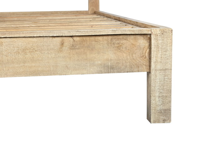 DKD Home Decor Cama Alpino sankalp Natural 212 x 137 x 165 cm, Para colchón 160x200, Desmontable DKD Home Decor Cama Alpino sankalp Natural 212 x 137 x 165 cm, Para colchón 160x200, Desmontable