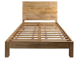 DKD Home Decor Cama Alpino sankalp Natural 212 x 137 x 165 cm, Para colchón 160x200, Desmontable