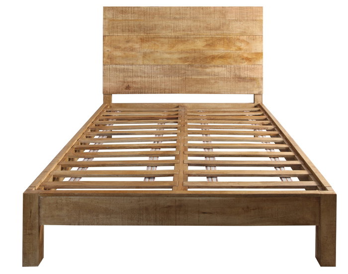 DKD Home Decor Cama Alpino sankalp Natural 212 x 137 x 165 cm, Para colchón 160x200, Desmontable DKD Home Decor Cama Alpino sankalp Natural 212 x 137 x 165 cm, Para colchón 160x200, Desmontable
