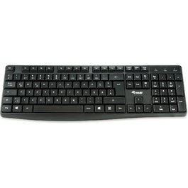 Equip Teclado USB 105 Teclas Negro, Plug and Play, Cableado, Compatible con Windows y MacOS
