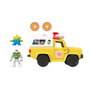 Imaginext Vehículo Pizza Planet Toy Story con Buzz Lightyear y Alien con lanzador de proyectiles de pizza