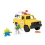 Imaginext Vehículo Pizza Planet Toy Story con Buzz Lightyear y Alien con lanzador de proyectiles de pizza