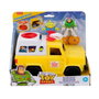 Imaginext Vehículo Pizza Planet Toy Story - Buzz Lightyear y Alien - Camión lanzapizzas - Juguete +3 años