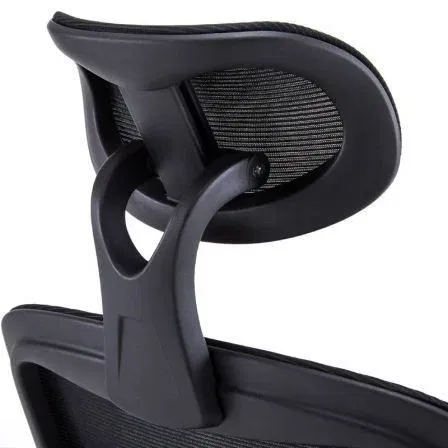 Woxter Silla Gaming Ergo Negra Ergonómica Altura Ajustable Soporte Cervical Reposabrazos Abatibles Malla Transpirable Ruedas Antiarañazos