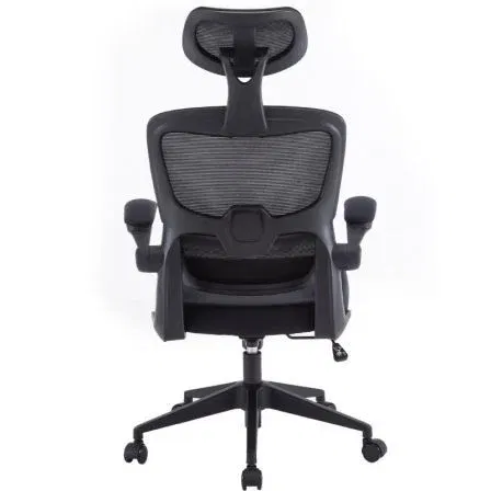 Woxter Silla Gaming Ergo Negra Ergonómica Altura Ajustable Soporte Cervical Reposabrazos Abatibles Malla Transpirable Ruedas Antiarañazos