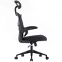 Woxter Silla Gaming Ergo Negra Ergonómica Altura Ajustable Soporte Cervical Reposabrazos Abatibles Malla Transpirable Ruedas Antiarañazos