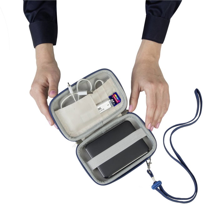 Rivacase 9101 Davos HDD Bag 2.5 Azul claro