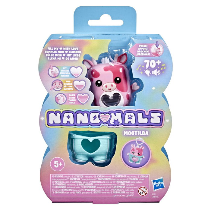 Hasbro Nano-mals Mootilda la Vaca Rosa, Compañero Electrónico