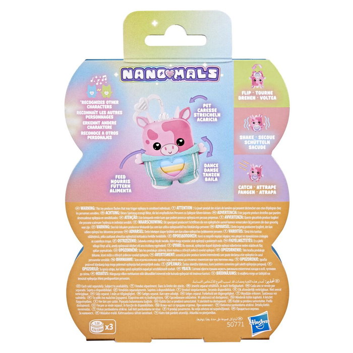 Hasbro Nano-mals Mootilda la Vaca Rosa, Compañero Electrónico