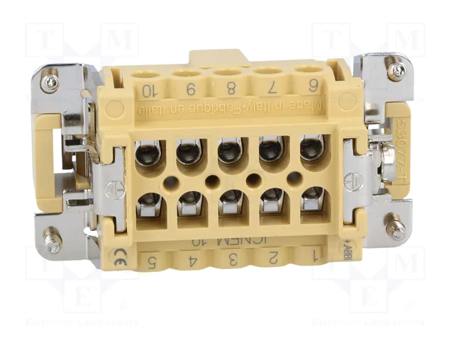 ILME Conector HDC macho JEI de 10 pines