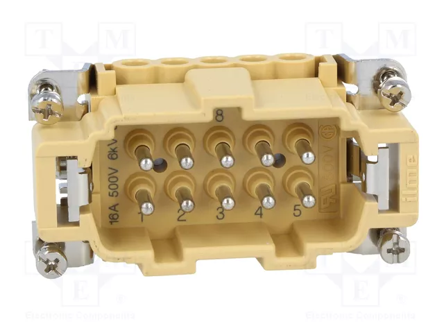 ILME Conector HDC macho JEI de 10 pines