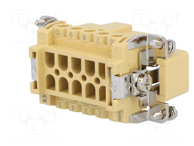 ILME Conector HDC macho JEI de 10 pines