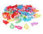 Innspiro Bote de Colgantes de Letras Plásticas Multicolor Opaco Nacarado