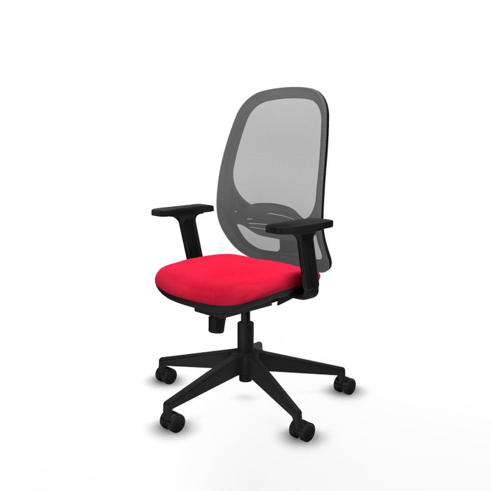 PIQUERAS Y CRESPO Silla de oficina Cilanco con mecanismo Sincro, Rojo y Gris PIQUERAS Y CRESPO Silla de oficina Cilanco con mecanismo Sincro, Rojo y Gris