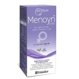 Zentrum Menoyn Forte 30 Cápsulas para el Bienestar de la Mujer en la Menopausia con Lúpulo, Azafrán y Vitamina B6 para Regular Hormonas y Reducir Fatiga
