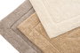 DKD Home Decor Alfombra 6 Unidades Marron Beige 50 x 80 cm Baño Caracola Algodon