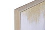 DKD Home Decor Cuadro Lienzo Pintado a Mano Gris y Dorado