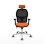 PIQUERAS Y CRESPO Silla de oficina Jorquera Naranja y Negro